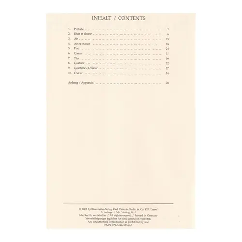 Oratorio de Noel - Op.12 - score
