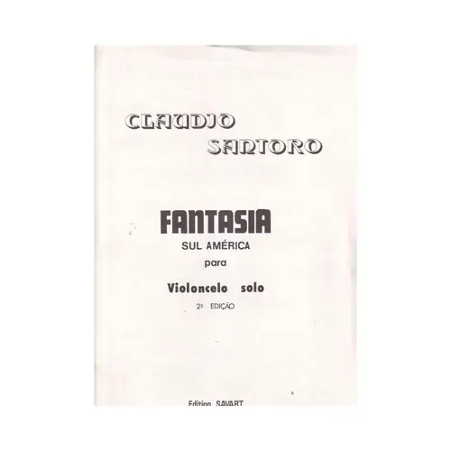 Fantasia Sul America  Para Violoncelo
