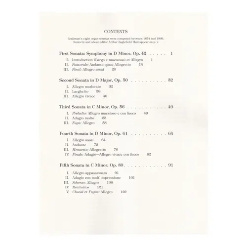 Organ Sonatas