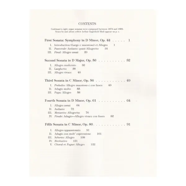 Organ Sonatas