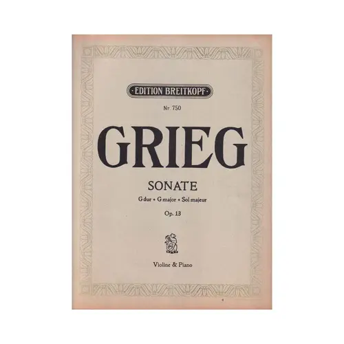 Sonate G Dur - Op.13  (Edição Antiga)