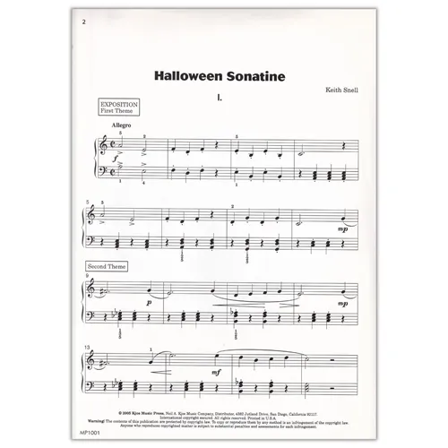 Halloween Sonatine - Level Four Early Intermediate