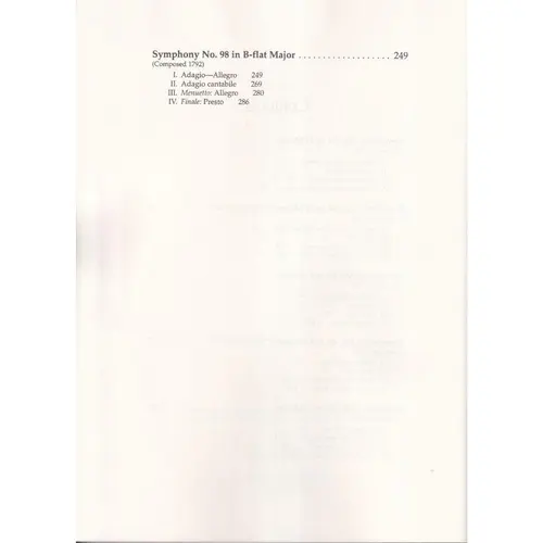 London Symphonies Ns.93-98 In Full Score