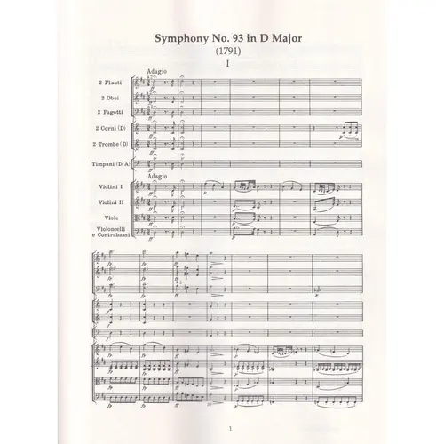 London Symphonies Ns.93-98 In Full Score