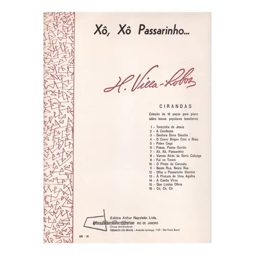 Xo, Xo Passarinho... - Cirandas N.7