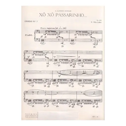Xo, Xo Passarinho... - Cirandas N.7