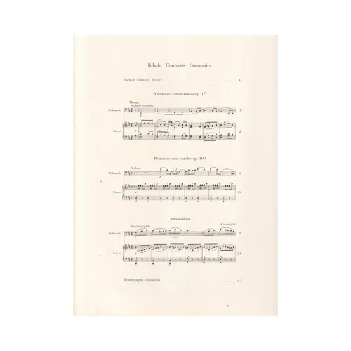 Variationen - Opus 17 Und Andere Stucke - Urtext