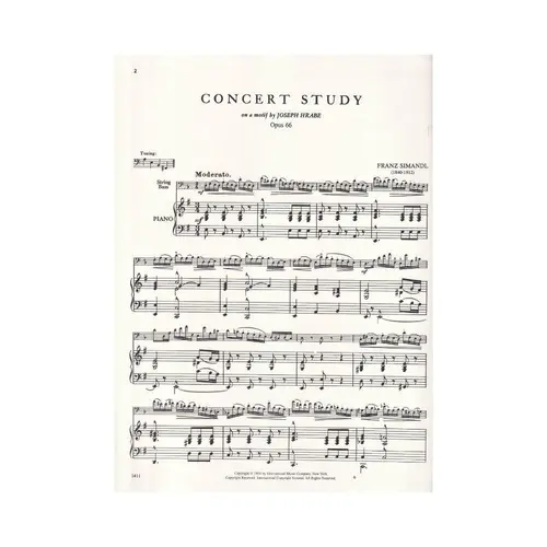 Concert Study in e minor op. 66d