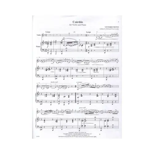 Csardas - Violin And Piano