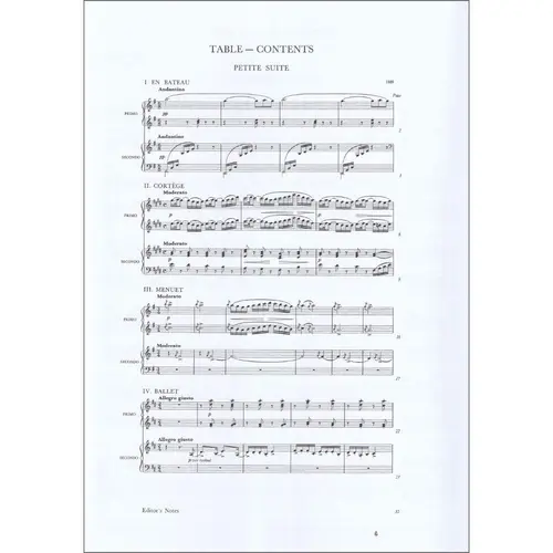 Petite Suite for piano duet
