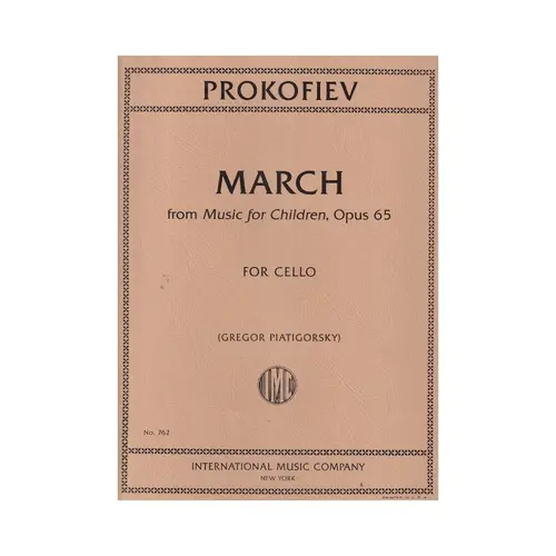 March From Music For Children - Op.65 (Cello)