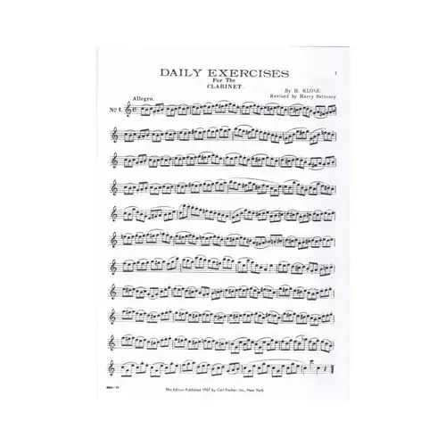 Daily Exercises - Clarineta
