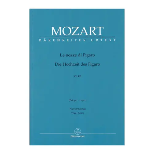Le Nozze Di Figaro - Kv 492 - (Brieger/Layer) - Vocal Score