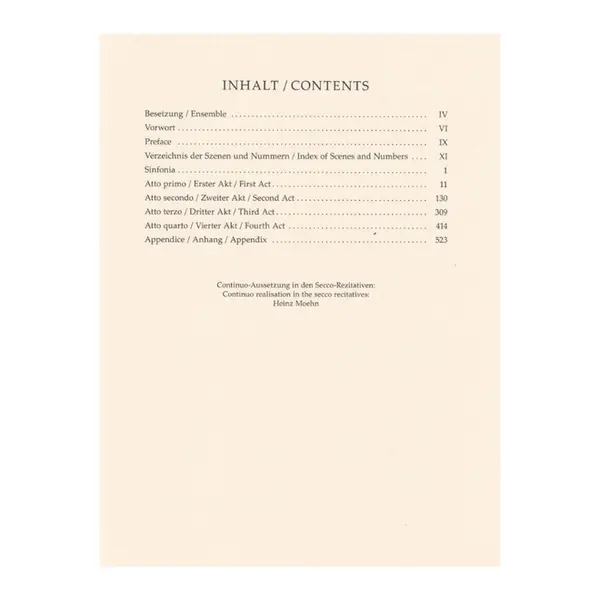 Le Nozze Di Figaro - Kv 492 - (Brieger/Layer) - Vocal Score