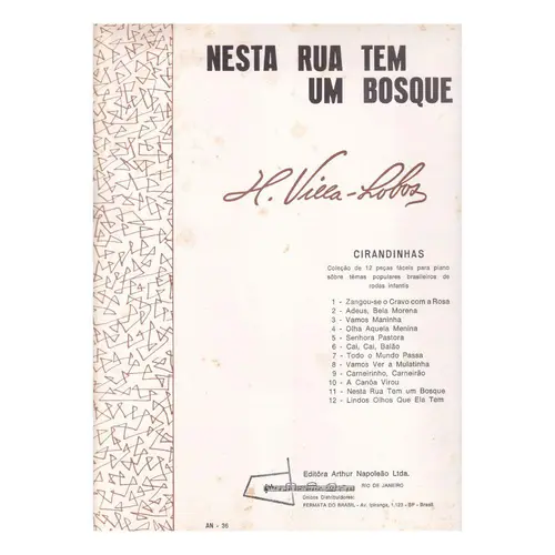 Nesta Rua Tem Um Bosque...  (Piano)
