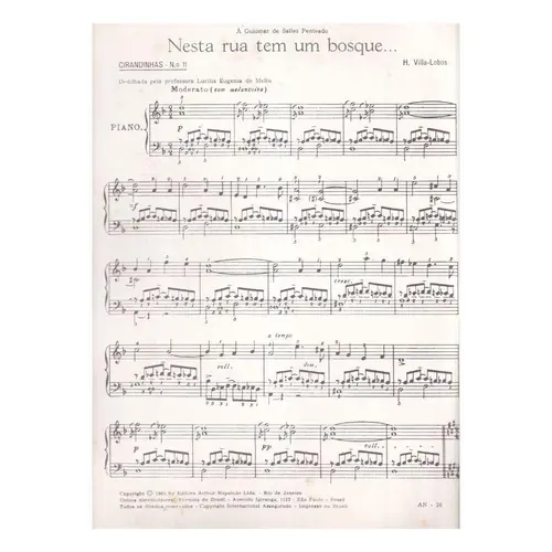 Nesta Rua Tem Um Bosque...  (Piano)