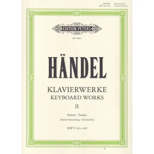 Suiten - (1733)  Klavierwerke - Vol.2 Hwv 434-442