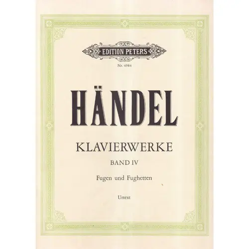 Fugen Und Fughetten - Klavierwerke - Vol.4
