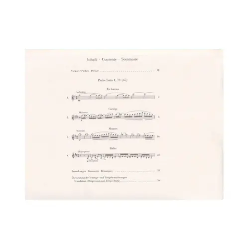 Petite Suite for piano four-hands