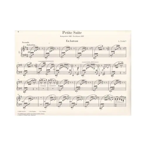 Petite Suite for piano four-hands