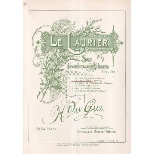 Le Petit Patre  - Op.52 (Le Laurier)