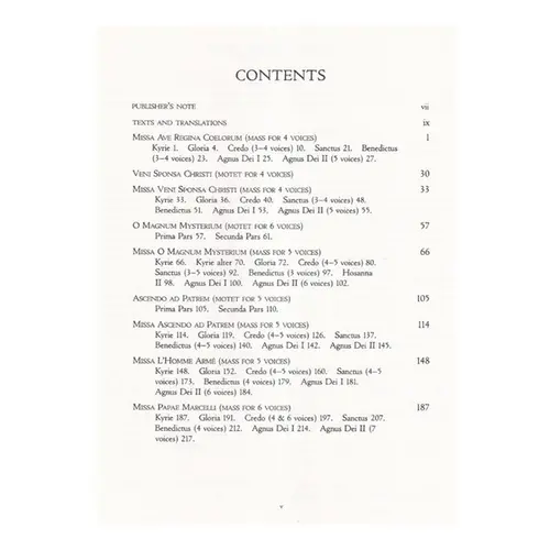 Masses And Motets