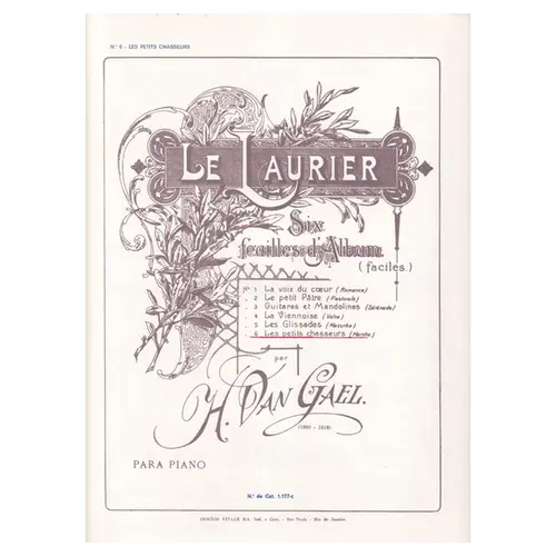 Les Petits Chasseurs  - Le Laurier - Six feuilles d´album  Op.56 N.6