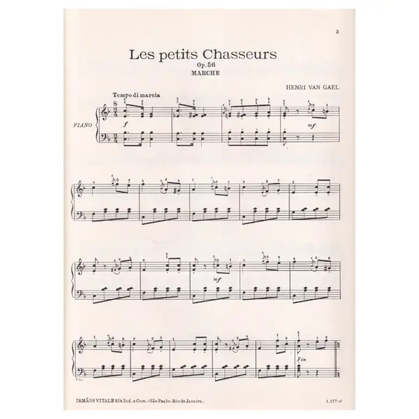 Les Petits Chasseurs  - Le Laurier - Six feuilles d´album  Op.56 N.6