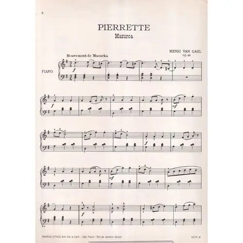 Pierrette - Op.49  - (Le Palmier N.3)
