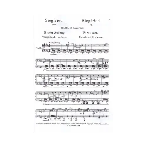 Siegfried - Opera completa Vocal Score