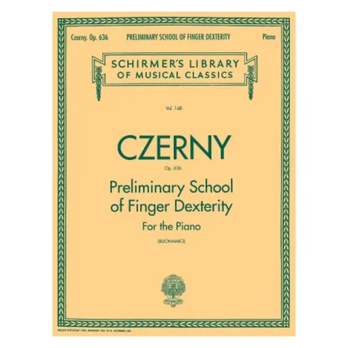 Preliminary School Of Finger Dexterity - Op.636 (Ed 148)