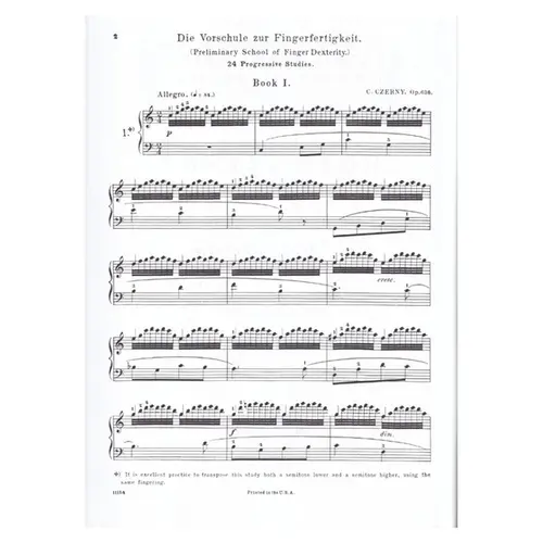 Preliminary School Of Finger Dexterity - Op.636 (Ed 148)