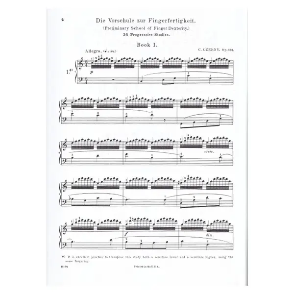Preliminary School Of Finger Dexterity - Op.636 (Ed 148)