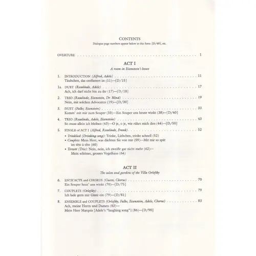 Die Fledermaus - Vocal Score