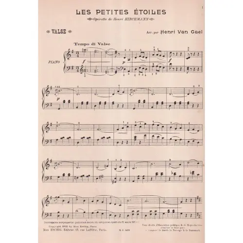 Les etites Etoiles  - Valse  (Edição Antiga)