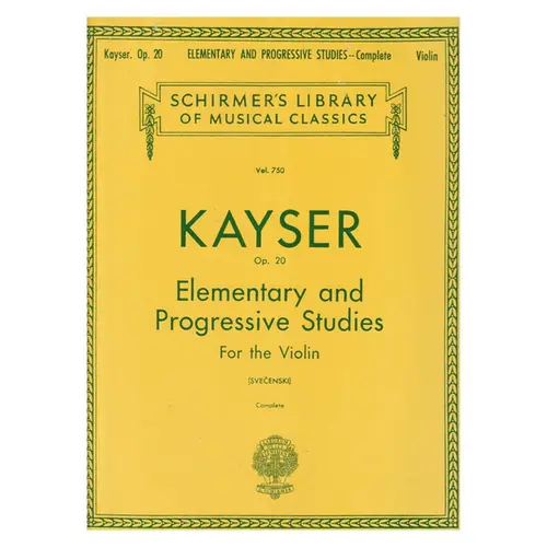 36 Elementary And Progressive Studies -  Complete -  Op. 20