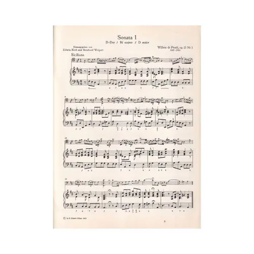 Sonata D Dur Fur Violoncello