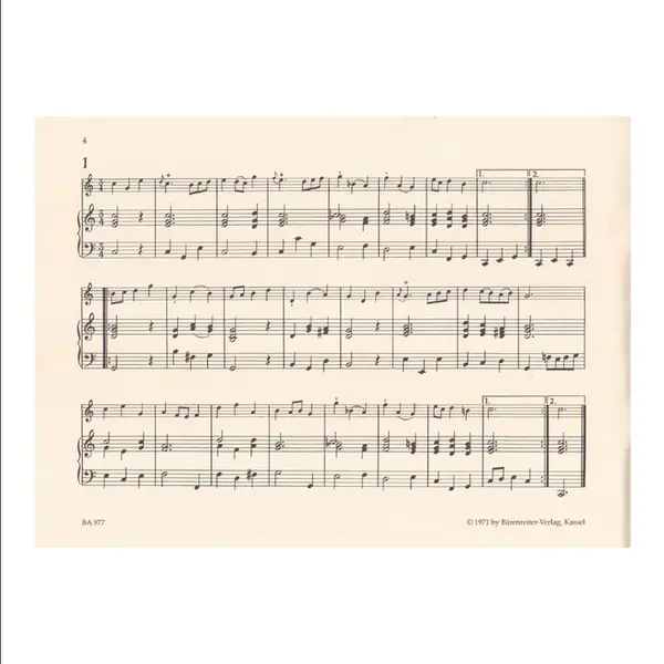 Ausgewahlte Menuette (Selected Minuets)