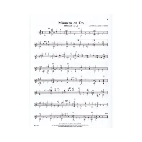The Guitar Works Of Augustin Barrios Mangore Vol.1