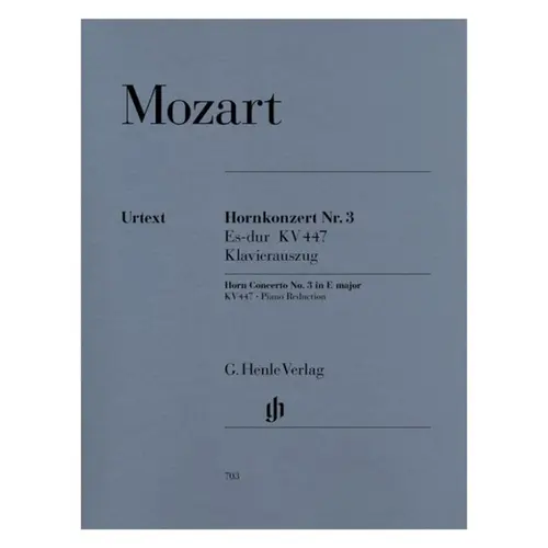 Hornkonzert N.3 Es-Dur - Kv 447 - Urtext