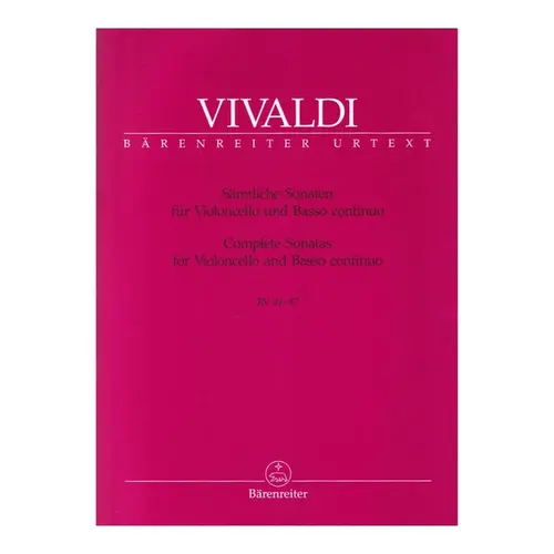 Complete sonatas for violoncello and basso continuo RV 39 - 47
