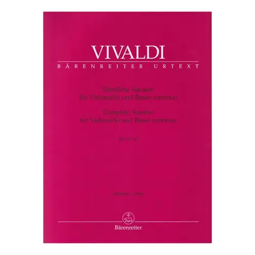 Complete sonatas for violoncello and basso continuo RV 39 - 47
