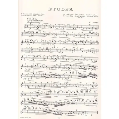 Etuden - Etudes For Violin  (Hermann)