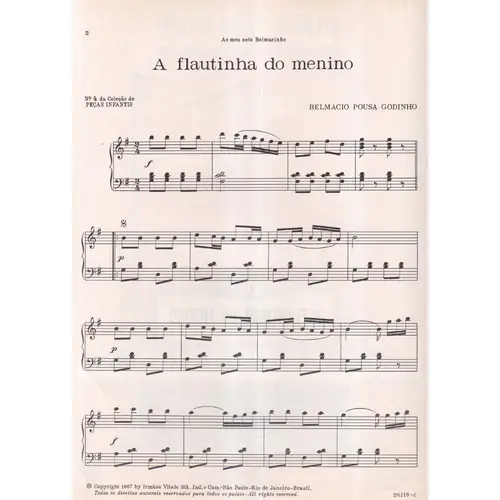 A Flautinha Do Menino  - Coleção De Peças Inf.N.4