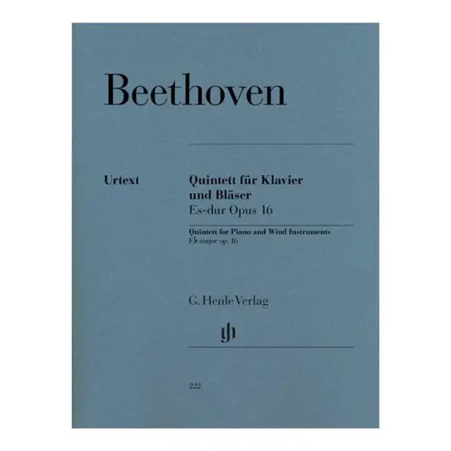 Quintett Fur Klavier Und Blaser - Es-Dur - Op.16