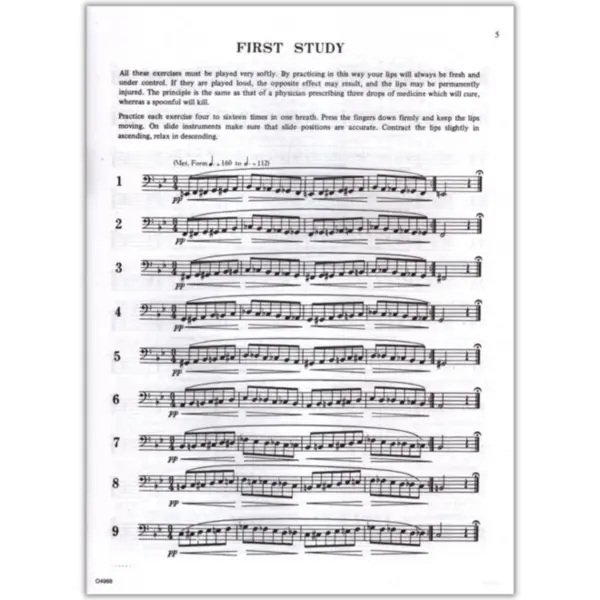 Technical Studies For Bass Clef Instruments