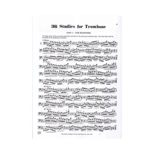 36 Studies For Trombone