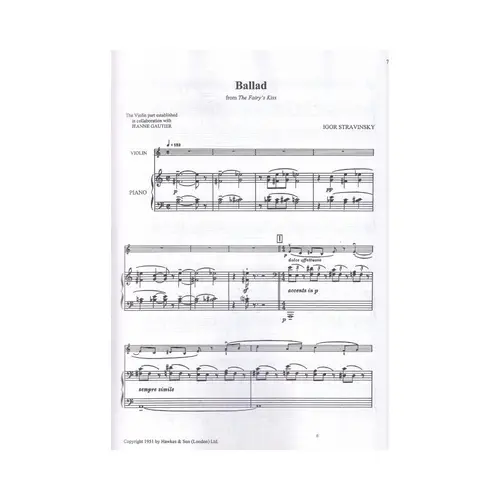 The Stravinsky Violin Collection - 9 Pieces For Violin And Piano