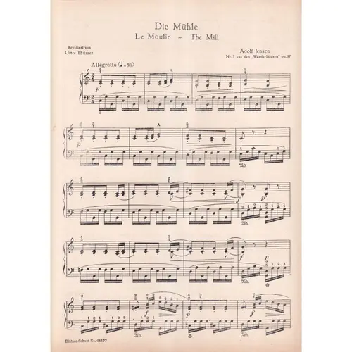 Die Muhle    -The Mill - Op.17 N.3  (Edição Antiga)