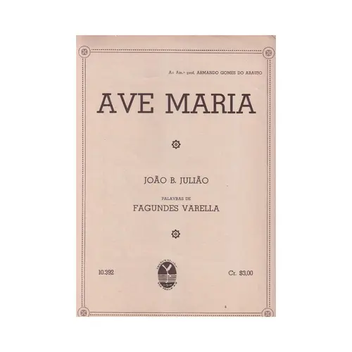 Ave Maria  para coro a 3 vozes (Edição Antiga)